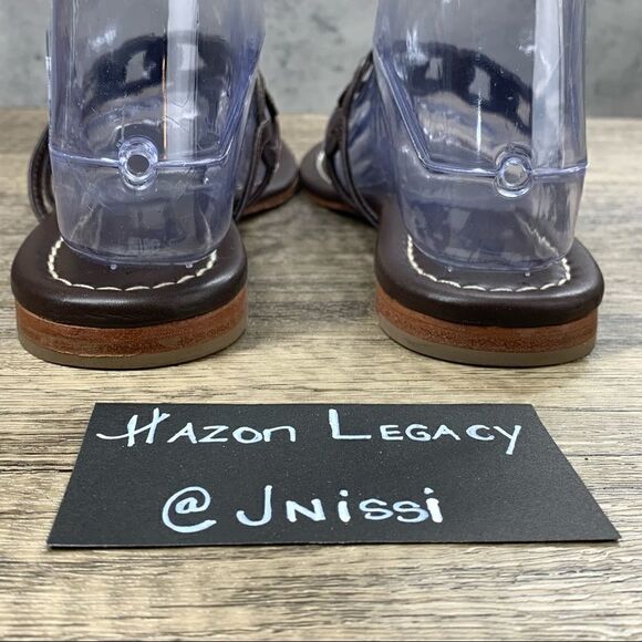 Boden~Women’s~Brown Leather Flat Thong Sandal~Size 38EUR/7.5 US - Picture 4 of 9